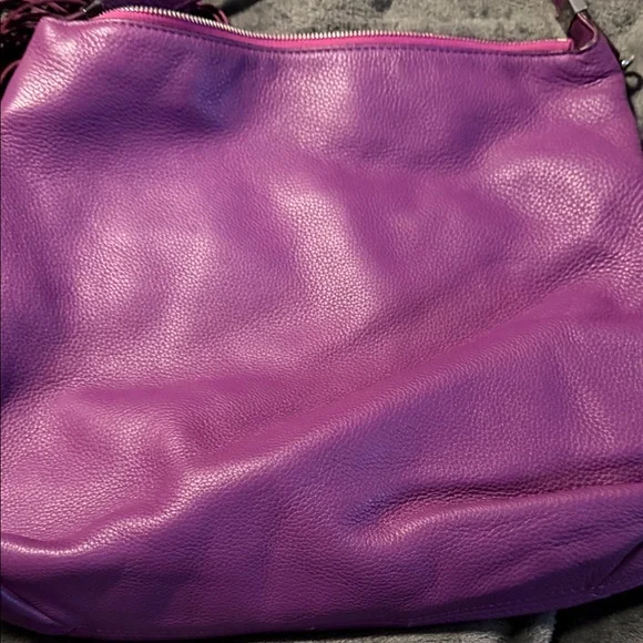 Michael Kors Vibrant Purple Hobo Bag - Picture 3 of 10
